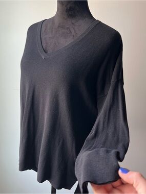 GAP Black Women's Top Made With Silk - M